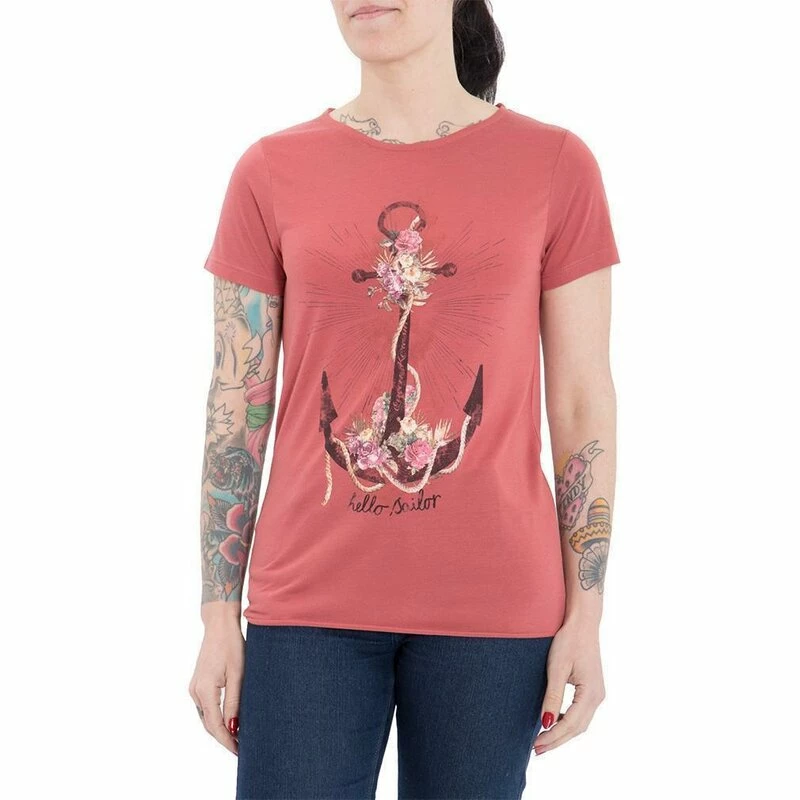 T-Shirt Queen Kerosin - Rouge Ancre 3 T-Shirt Queen Kerosin - Rouge Ancre