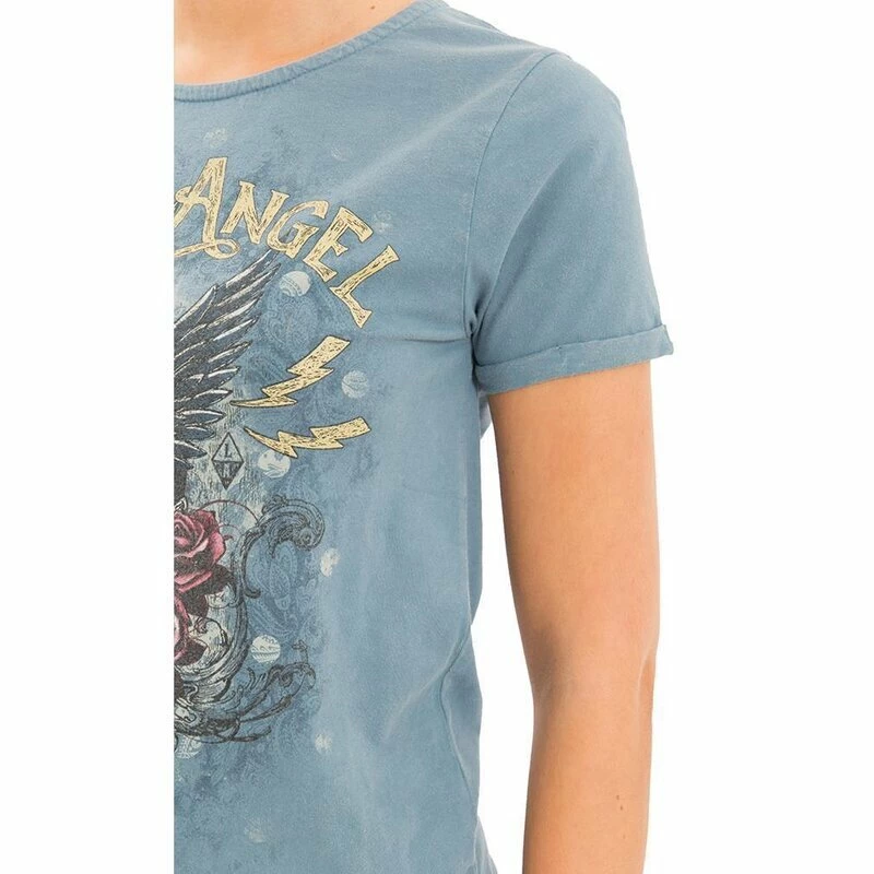 T-Shirt Queen Kerosin - Speed Angel Bleu 6 T-Shirt Queen Kerosin - Speed Angel Bleu – Image 4