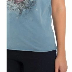 T-Shirt Queen Kerosin - Speed Angel Bleu 12 T-Shirt Queen Kerosin - Speed Angel Bleu -T-Shirts soldes t shirt queen kerosin speed angel bleu5