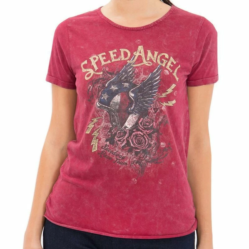 T-Shirt Queen Kerosin - Speed Angel Vin Rouge 3 T-Shirt Queen Kerosin - Speed Angel Vin Rouge