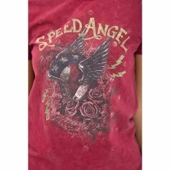 T-Shirt Queen Kerosin - Speed Angel Vin Rouge 10 T-Shirt Queen Kerosin - Speed Angel Vin Rouge -T-Shirts soldes t shirt queen kerosin speed angel vin rouge3