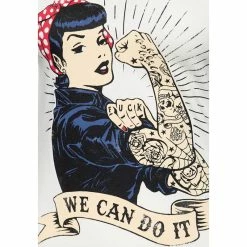 T-Shirt Queen Kerosin - We Can Do It Blanc -T-Shirts soldes t shirt queen kerosin we can do it blanc3