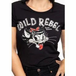 T-shirt Queen Kerosin - Wild Rebel -T-Shirts soldes t shirt queen kerosin wild rebel3