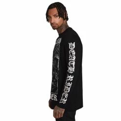 T-shirt à Manches Longues Killstar - Death Rider -T-Shirts soldes t shirt r manches longues killstar death rider3
