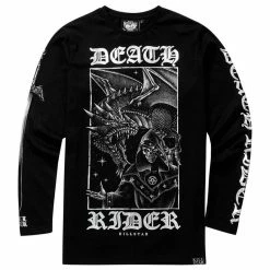 T-shirt à Manches Longues Killstar - Death Rider -T-Shirts soldes t shirt r manches longues killstar death rider5