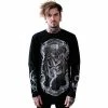 T-shirt à Manches Longues Killstar - Déesse -T-Shirts soldes t shirt r manches longues killstar deesse