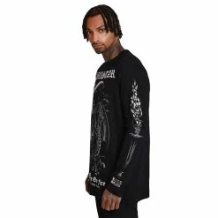 T-shirt à Manches Longues Killstar - Firebreather -T-Shirts soldes t shirt r manches longues killstar firebreather3