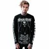 T-Shirt à Manches Longues Killstar - Spiritus -T-Shirts soldes t shirt r manches longues killstar spiritus