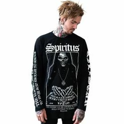 T-Shirt à Manches Longues Killstar - Spiritus -T-Shirts soldes t shirt r manches longues killstar spiritus2