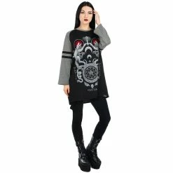 T-shirt Raglan Killstar à Manches 3/4 - Spirit -T-Shirts soldes t shirt raglan killstar r manches 3 4 spirit 15