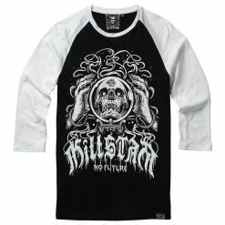 T-shirt Raglan Killstar à Manches 3/4 - Spirit -T-Shirts soldes t shirt raglan killstar r manches 3 4 spirit 23