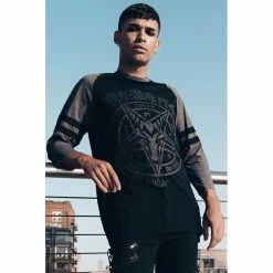 T-shirt Raglan Killstar à Manches 3/4 - Trailblazer -T-Shirts soldes t shirt raglan killstar r manches 3 4 trailblazer3