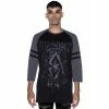 T-shirt Raglan Killstar à Manches 3/4 - Wake From Death -T-Shirts soldes t shirt raglan killstar r manches 3 4 wake from death