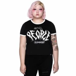T-shirt Ringer Killstar - Anti People -T-Shirts soldes t shirt ringer killstar anti people4