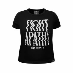 T-shirt Ringer Killstar - Fight Apathy -T-Shirts soldes t shirt ringer killstar fight apathy6
