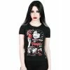 T-shirt Ringer Killstar - Forever Young -T-Shirts soldes t shirt ringer killstar forever young