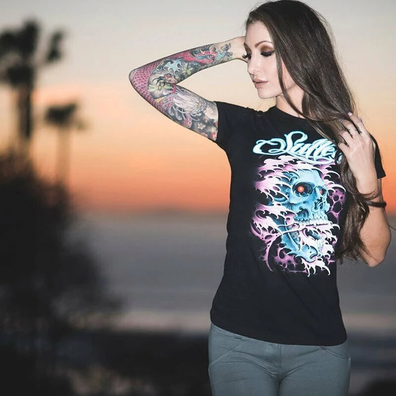 T-shirt Sullen Angels Pour Femme - Aaron Bell 6 T-shirt Sullen Angels Pour Femme - Aaron Bell – Image 4