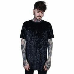 T-shirt Unisexe En Velours Killstar - Cemetery Gates