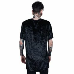 T-shirt Unisexe En Velours Killstar - Cemetery Gates -T-Shirts soldes t shirt unisexe en velours killstar cemetery gates3