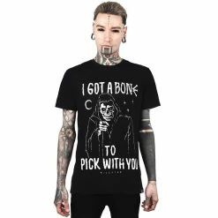 T-shirt Unisexe Killstar - Choisissez Un Os