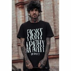 T-shirt Unisexe Killstar - Fight Apathy -T-Shirts soldes t shirt unisexe killstar fight apathy3