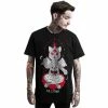 T-shirt Unisexe Killstar - Pussygod -T-Shirts soldes t shirt unisexe killstar pussygod