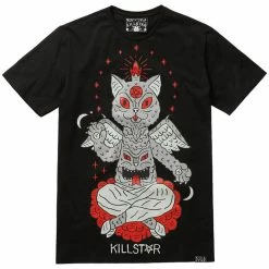 T-shirt Unisexe Killstar - Pussygod -T-Shirts soldes t shirt unisexe killstar pussygod3